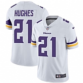 Nike Men & Women & Youth Vikings 21 Mike Hughes White NFL Vapor Untouchable Limited Jersey,baseball caps,new era cap wholesale,wholesale hats